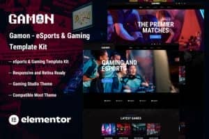 Gamon – eSports & Gaming Elementor Template Kit