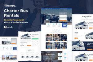 Transpo – Charter Bus Rental Company Elementor Pro Template Kit