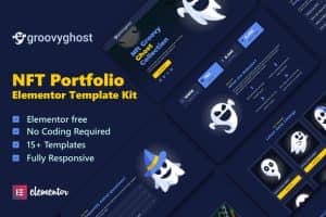Groovy Ghost – NFT Portfolio Elementor Template Kit