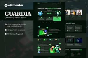 Guardia – Cyber Security Services Elementor Template Kit