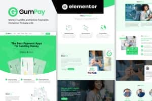 GumPay – Money Transfer & Online Payments Elementor Template Kit