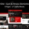 Gymsite – Gym & Fitness Elementor Template Kit