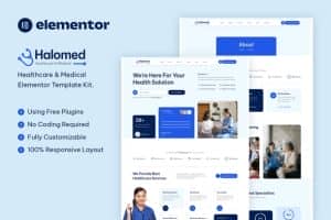 Halomed – Healthcare & Medical Elementor Template Kit