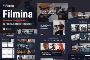 Filmina – Filmmakers & Videographer Elementor Template Kit