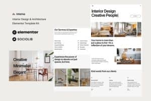 Interna – Interior Design & Architecture Elementor Template Kit