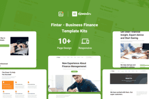 Fintar – Finance Management Elementor Template Kit