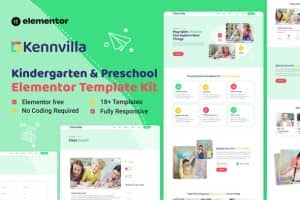 Kennvilla – Kindergarten & Child Care Elementor Template Kit