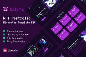 Kittypix – NFT Portfolio Elementor Template Kit