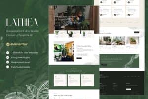 Lathea – Houseplants & Indoor Garden Elementor Template Kit