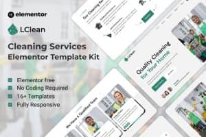 LClean – Cleaning Services Elementor Template Kit