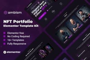 Ambism – NFT Portfolio Elementor Template Kit