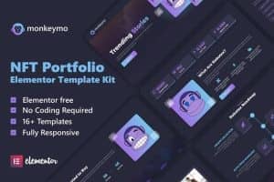 Monkeymo – NFT Portfolio Elementor Template Kit