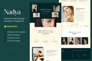 Nadya – Skincare & Dermatology Elementor Template Kit