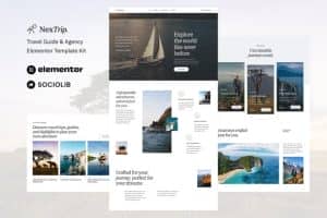NextTrip – Travel Guide & Agency Elementor Template Kit