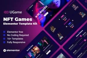 NGame – NFT Games Elementor Template Kit
