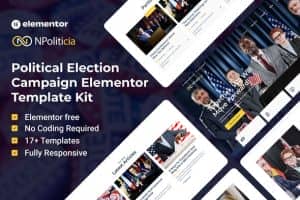NPoliticia – Political Election Campaign Elementor Template Kit