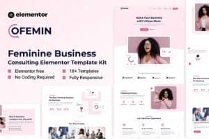 Ofemin – Feminine Business Consulting Elementor Template Kit