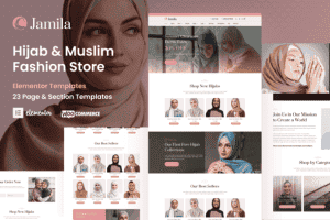 Jamila – Hijab & Muslim Fashion Store Elementor Pro Template Kit