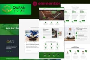 Quran For All – Study Academy Elementor Template Kit