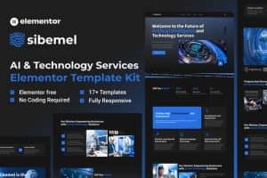 Sibemel – Artificial Intelligence & Technology Services Elementor Template Kit