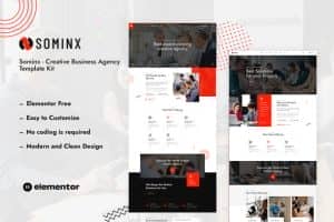 Sominx – Creative Business Agency Elementor Template Kit