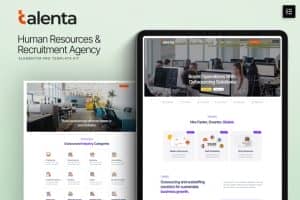 Talenta – Human Resources & Recruitment Agency Elementor Template Kit