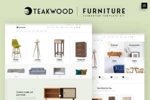 Teakwood – Furniture Shop Elementor Pro Template Kit