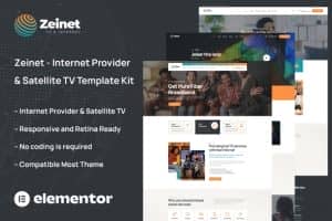 Zeinet – Internet Provider & Satellite TV Template Kit
