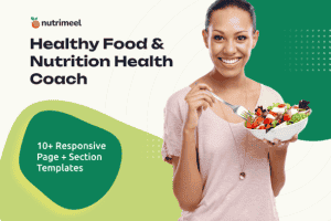 Nutrimeel – Healthy Food & Nutrition Health Coach Elementor Template Kit