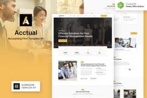 Acctual – Accounting Firm Elementor Template Kit