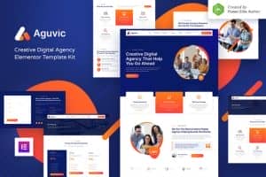 Aguvic – Creative Digital Agency Elementor Template Kit