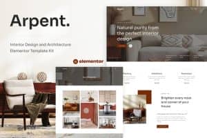 Arpent – Interior Design and Architecture Elementor Template Kit