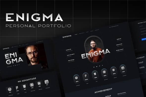 Enigma – Personal Portfolio Elementor Template Kit Enigma – Personal Portfolio Elementor Template Kit
