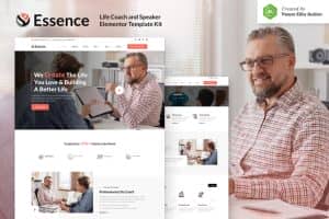 Essence – Life Coach & Speaker Elementor Template Kit