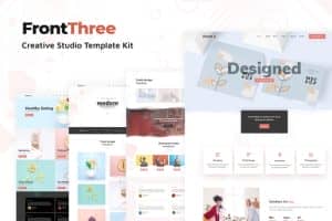 FrontThree – Creative Studio Template Kit