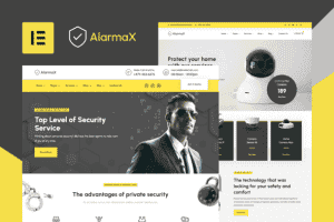 Alarmax – Security Services & Alarm Installation Elementor Pro Template Kit