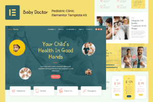 Baby Doctor – Pediatric Clinic Elementor Pro Template Kit