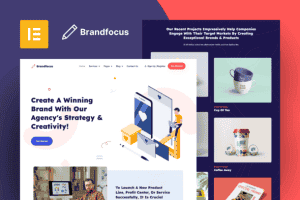 Brandfocus – Branding Agency Elementor Pro Template Kit
