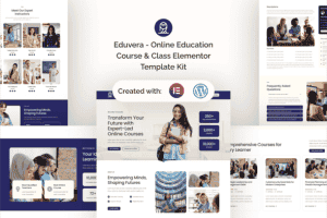 Eduvera – Online Education Course & Class Elementor Template Kit