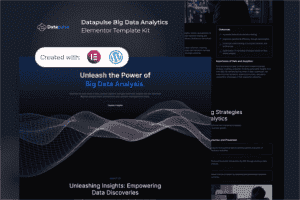 Datapulse – Big Data Analytics Elementor Pro Template Kit