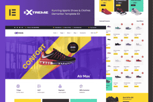 Extreme – Sports Footwear Store Elementor Pro Template Kit