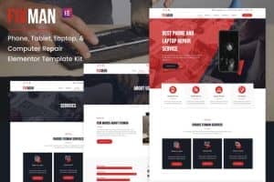 Fixman – Smartphone & Laptop PC Repair Elementor Kit