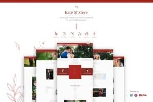 Kate & Steve – Wedding Invitation Elementor Pro Template Kit