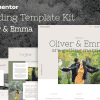 Oliver & Emma – Wedding Event Invitation Elementor Template Kit