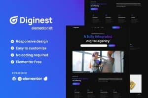 Diginest – Digital Agency Services Elementor Template Kit
