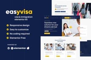 Easyvisa – Visa & Immigration Elementor Template Kit