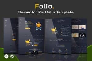 Folio – Creative Portfolio Elementor Pro Template Kit