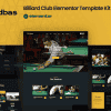 Kdbas – Billiard Club Elementor Template Kit