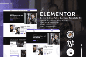Keysmith – Locksmith & Key Maker Service Elementor Template Kit