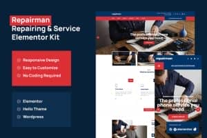 Repairman – Gadget Repair & Service Elementor Template Kit